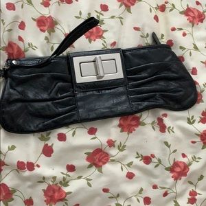 Express black clutch
